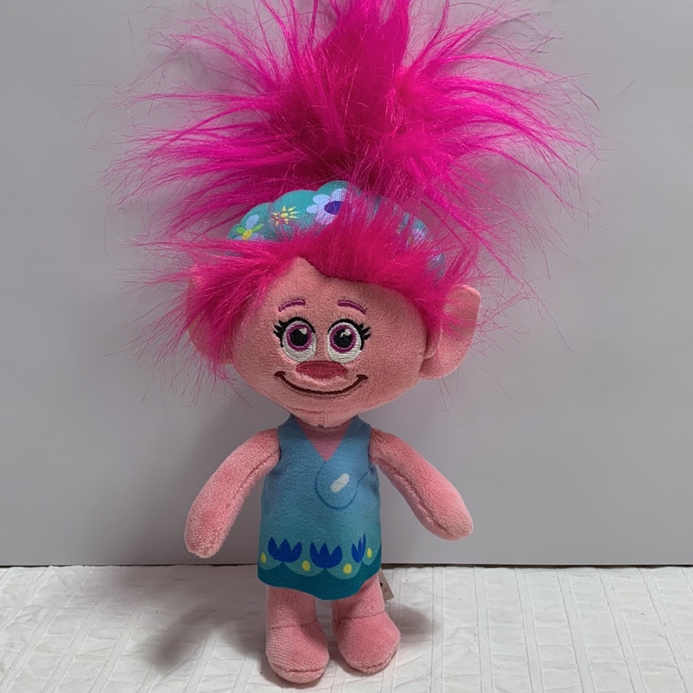 8” Plush Poppy Troll from Trolls World Tour and DreamWorks